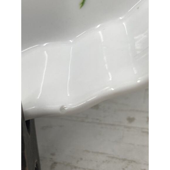 Christineholm Porcelain Rose Pattern Quiche, Tart, Pie Plate 9.5" Baking Dish - Picture 4 of 12